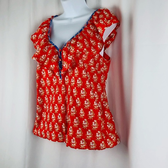 J.Crew Cotton ruffle neckline sleeveless NWT top S - Picture 5 of 14